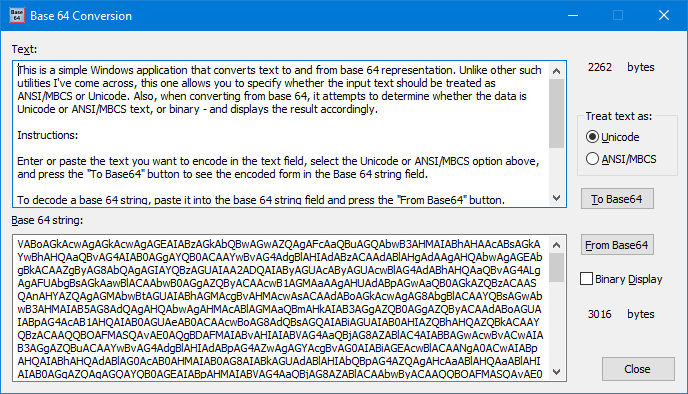 Base64Util Screenshot