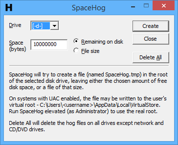 SpaceHog screen shot